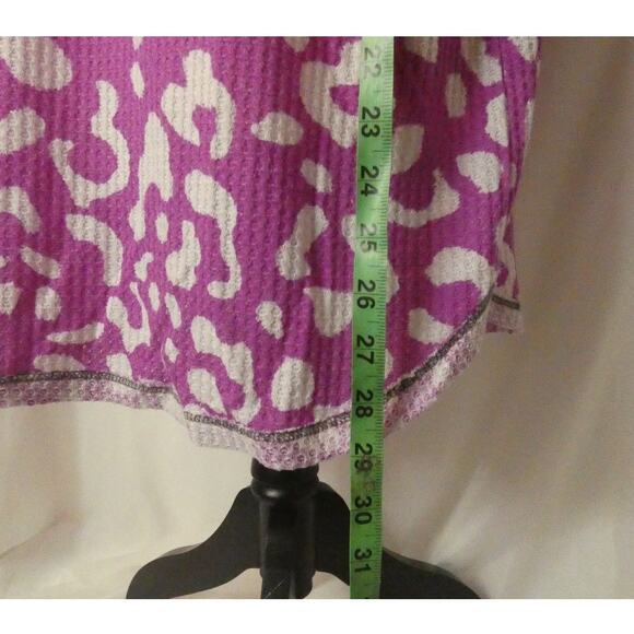 Bib! Women's Oversized XL Tunic Top Waffle Design V-Neck Made in USA - Picture 12 of 16